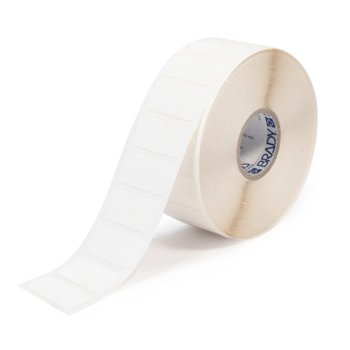 Produktfoto 1 von Brady Etikette auf Rolle B. 25.4 mm für BBP11 1000 Per Roll auf Weiß Beschichtetes Vinylgewebe