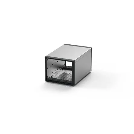 Produktfoto 1 von nVent SCHROFF Schreibtisch-Baugruppenträgergehäuse, 3 UHE, RatiopacPRO, 25kg max., 164.4mm breit, 316 mm hoch, 316 mm