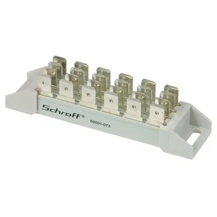 Produktfoto 1 von nVent SCHROFF, 6900 Reihe Stromschiene, 10.16 mm Raster