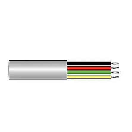 Produktfoto 1 von Alpha Wire Alpha Essentials Communication & Control Steuerkabel, 8-adrig 0.14mm² 26 AWG Grau Ungeschirmt, 1000 ft,
