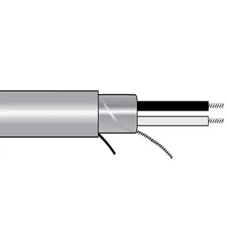Produktfoto 1 von Alpha Wire Alpha Essentials Communication & Control Steuerkabel, 2-adrig 0.25mm² 24 AWG Schwarz Geschirmt, 100 ft,