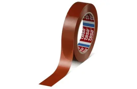 Produktfoto 1 von Tesa 4287 Paketband, Mono-orientiertes Polypropylen, Orange, Stärke 0.079 mm, 50mm x 66 m