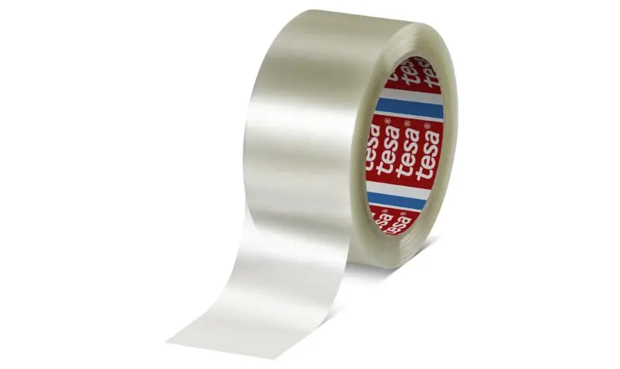 Produktfoto 1 von Tesa 60412 Packband, Polyethylenterephthalat, Weiß, Stärke 0.056 mm, 50 mm x 66 m