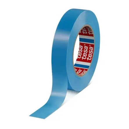 Produktfoto 1 von Tesa 64284 Paketband, Mono-orientiertes Polypropylen, Blau, Stärke 0.11 mm, 25mm x 66 m
