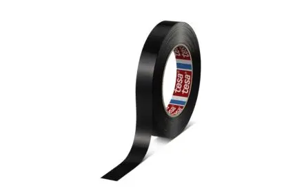 Produktfoto 1 von Tesa 4288 Paketband, Mono-orientiertes Polypropylen, Schwarz, Stärke 114 μm, 25mm x 66 m