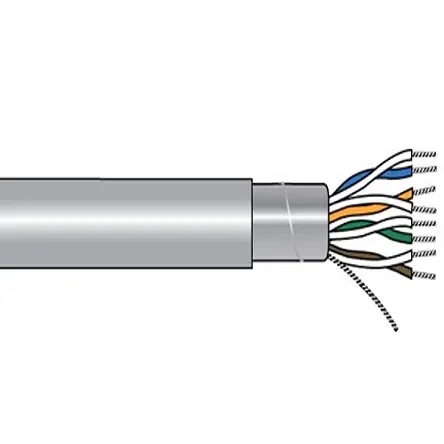 Produktfoto 1 von Alpha Wire Alpha Essentials Communication & Control Steuerkabel, 6-adrig 0.25 mm² 24 AWG Grau Geschirmt, 100 ft,