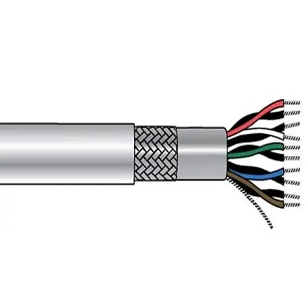 Produktfoto 1 von Alpha Wire Alpha Essentials Communication & Control Steuerkabel, 10-adrig 0.08mm² 28 AWG Grau Geschirmt, 100 ft,
