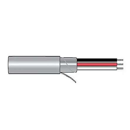 Produktfoto 1 von Alpha Wire Alpha Essentials Communication & Control Steuerkabel, 3-adrig 1.5 mm² 22 AWG Grau Geschirmt, 1000 ft,