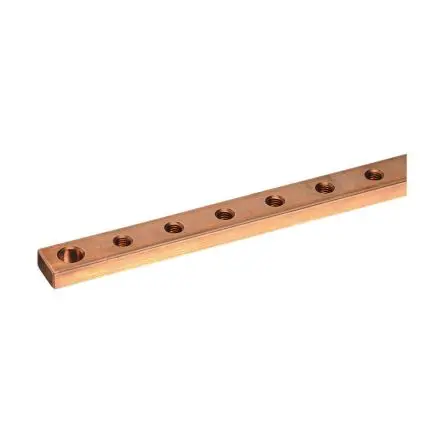 Produktfoto 1 von nVent ERIFLEX, 55029 Reihe Stromschiene, Kupfer, 25 mm Raster, ERIFLEX Reihe