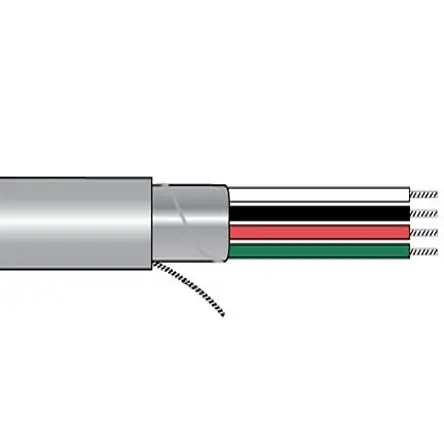 Produktfoto 1 von Alpha Wire Alpha Essentials Communication & Control Steuerkabel, 6-adrig 1.5mm² 22 AWG Grau Geschirmt, 1000 ft,