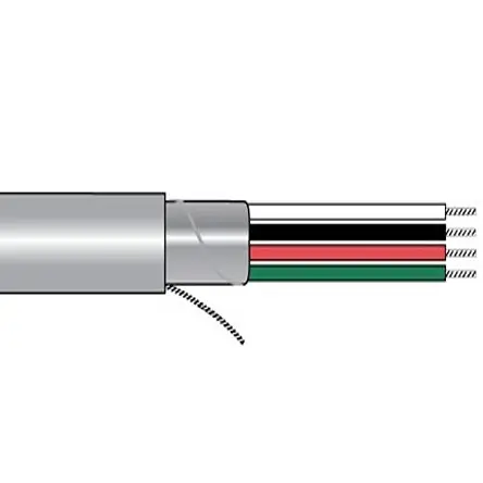 Produktfoto 1 von Alpha Wire Alpha Essentials Communication & Control Steuerkabel, 6-adrig 1.5 mm² 22 AWG Grau Geschirmt, 1000 ft,