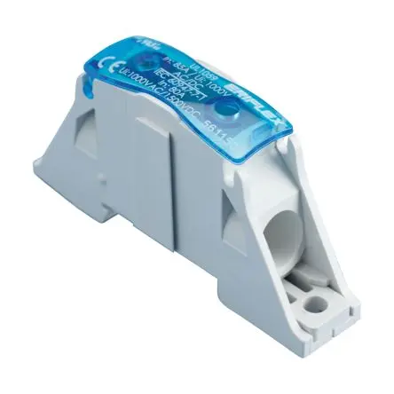 Produktfoto 1 von nVent ERIFLEX SB Kupfer Kupfer, Thermoplast Anschlussklemmenblock 100A Grau 1-polig Zugfederklemme 10AWG, 6 AWG