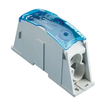 Produktfoto 1 von nVent ERIFLEX SB Kupfer Kupfer, Thermoplast Anschlussklemmenblock 400A Grau 1-polig Zugfederklemme 120mm², 240 mm², 35