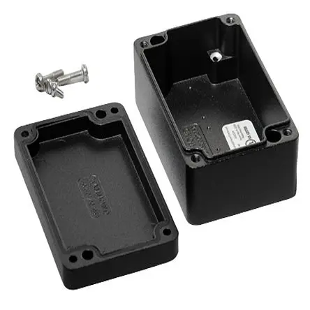 Produktfoto 1 von Hammond 1590Z Aluminium Gehäuse Schwarz Außenmaß 98 x 64 x 34mm IP68
