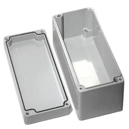 Produktfoto 1 von Hammond 1590Z; Gehäuse; Aluminium; Grau Geflanscht; IK08 IP68 Breite 80 mm Höhe 52 mm Länge 175 mm
