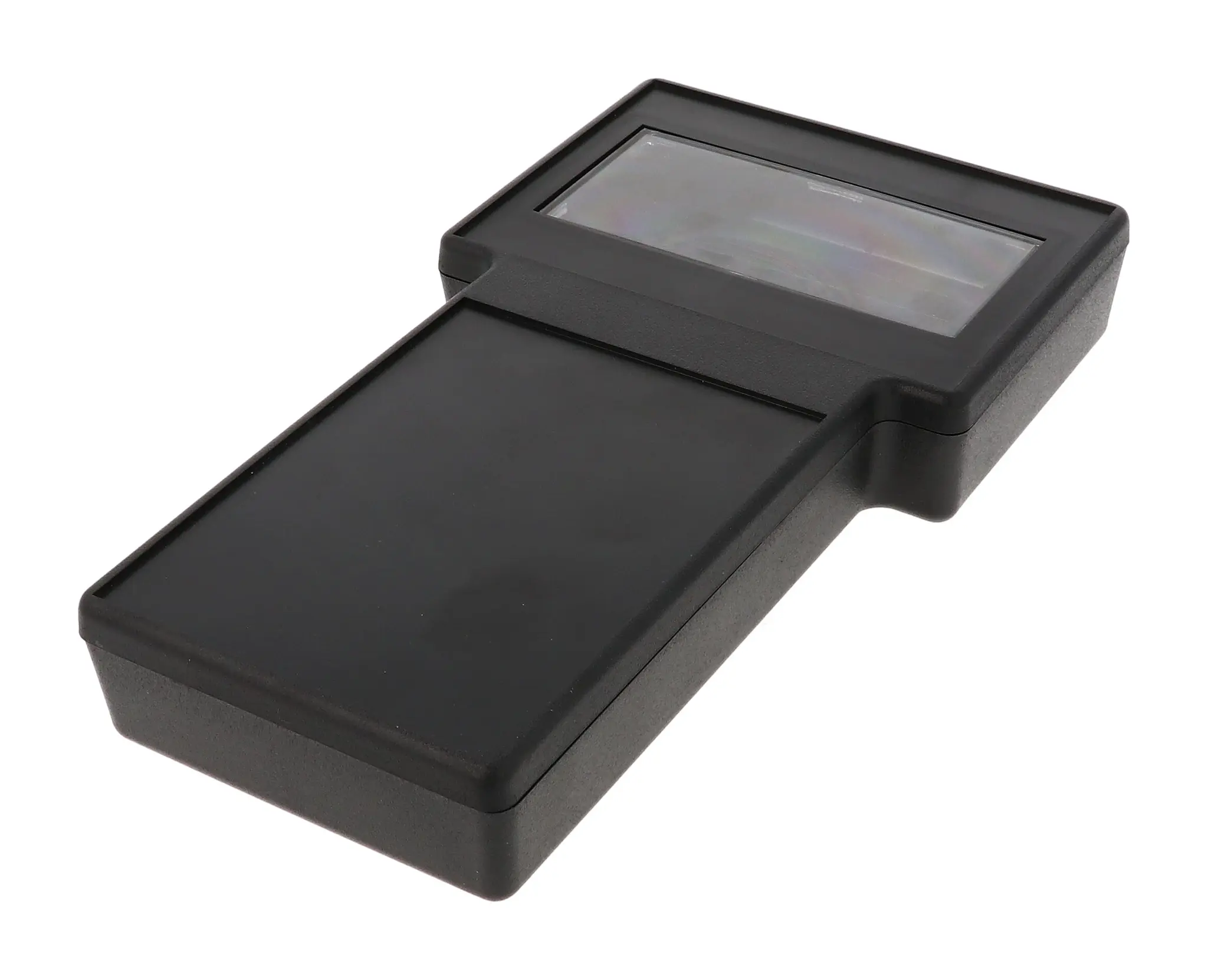 Produktfoto 1 von Hammond Serie 1592 Tragbares Gehäuse, ABS, 234 mm Eingebautes Batteriefach Anzeige, 130 mm, H. 34 mm, Schwarz, IP68