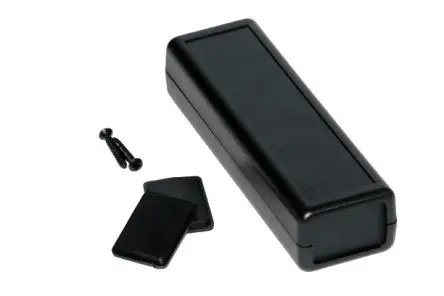 Produktfoto 1 von Hammond, Gehäuse, Schwarz, ABS, IP54 25 mm, 114 mm, 36 mm, 1593