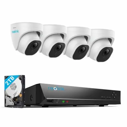 Produktfoto 1 von Reolink IR Netzwerk Power Over Ethernet CCTV-Kamera, Beide, 4096 x 2512 pixel, Kuppelförmig