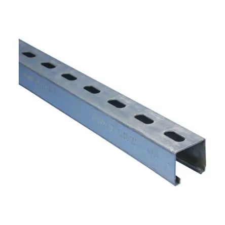Produktfoto 1 von nVent CADDY Stahl DIN-Hutschiene Geschlitzt, H. 41 mm B. 41mm, L. 3000 mm