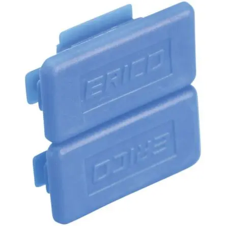 Produktfoto 1 von nVent CADDY Polyethylen Rechteck-Endkappe Blau
