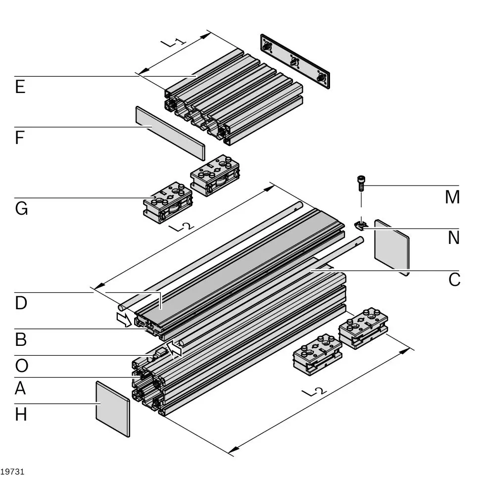 Produktfoto 1 von Bosch Rexroth LF12 Linearführung Lagerblock, 90 mm x 45 mm, Traglast 8.3 kN