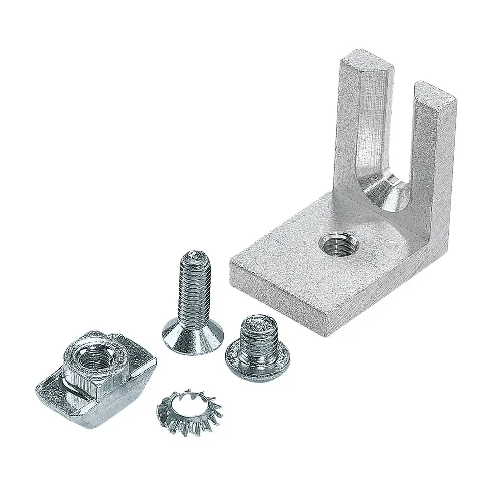 Produktfoto 1 von Bosch Rexroth 3842 Verbindungskomponente, Winkel-Halterung, Befestigungs- und Verbindungselement, M5 passend für 10 mm