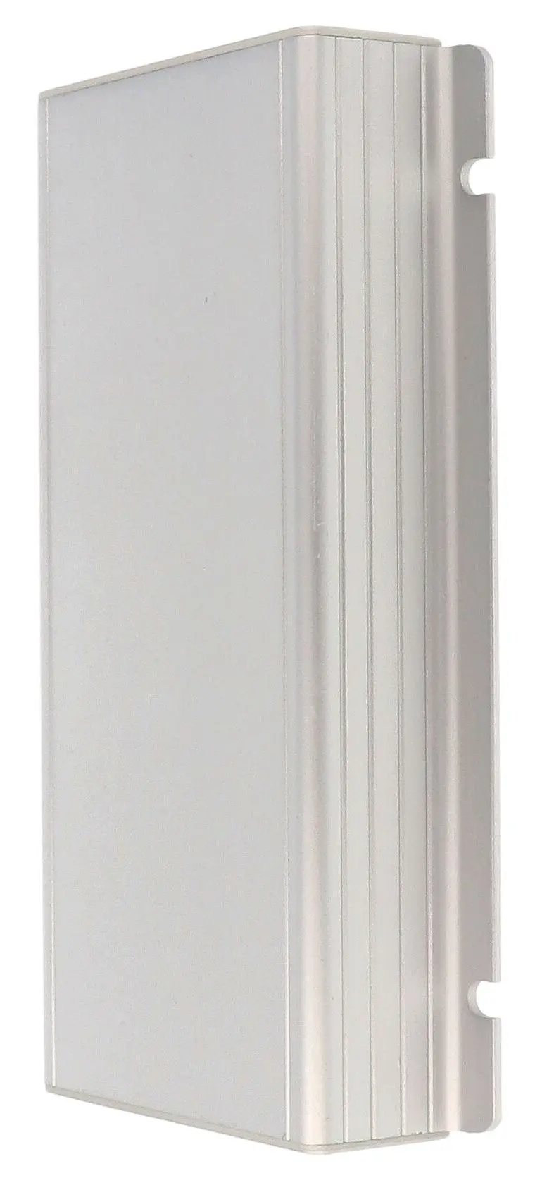 Produktfoto 1 von Hammond 1455F; Gehäuse; Aluminium; Hell eloxiert Geflanscht IP54 Breite 78 mm Höhe 28 mm Länge 160 mm