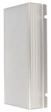 Produktfoto 1 von Hammond 1455F; Gehäuse; Aluminium; Hell eloxiert Geflanscht IP54 Breite 78 mm Höhe 28 mm Länge 160 mm