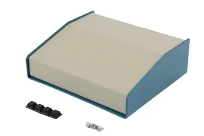Produktfoto 1 von Hammond 1456; Gehäuse; Aluminium; Blau Breite 165 mm Höhe 51 mm Länge 140 mm