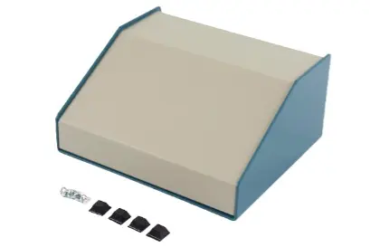 Produktfoto 1 von Hammond 1456; Gehäuse; Aluminium; Blau Breite 165 mm Höhe 76 mm Länge 140 mm