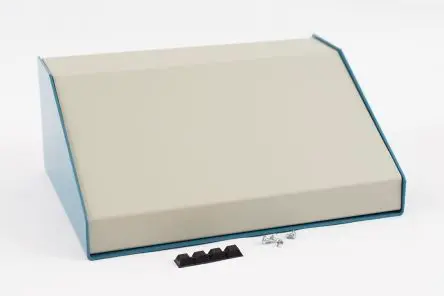 Produktfoto 1 von Hammond 1456; Gehäuse; Aluminium; Blau Breite 254 mm Höhe 102 mm Länge 183 mm
