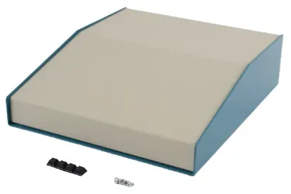 Produktfoto 1 von Hammond 1456; Aluminiumgehäuse; Aluminium; Blau Geflanscht Breite 254 mm Höhe 76 mm Länge 287 mm