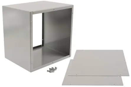 Produktfoto 1 von Hammond 1415; Gehäuse; Stahl; Grau Geflanscht Breite 203 mm Höhe 254 mm Länge 254 mm