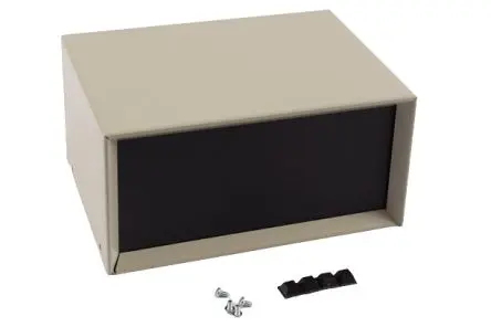 Produktfoto 1 von Hammond, Gehäuse, Beige, Stahl, Aluminium 102 mm, 203 mm, 152 mm, 1426