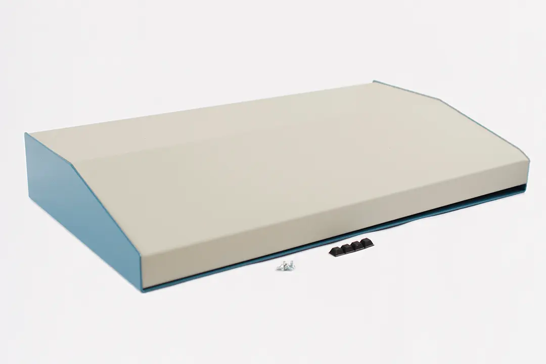 Produktfoto 1 von Hammond 1456 Aluminium Alu-Gehäuse Blau Außenmaß 287 x 508 x 76mm IP31