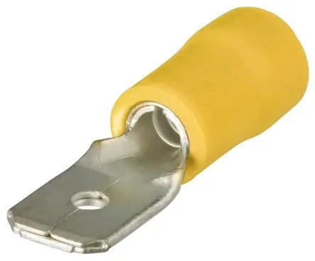 Produktfoto 1 von Knipex 97 99 Kabelschuh Flachstift, Isoliert 12 AWG, Gelb 10 AWG