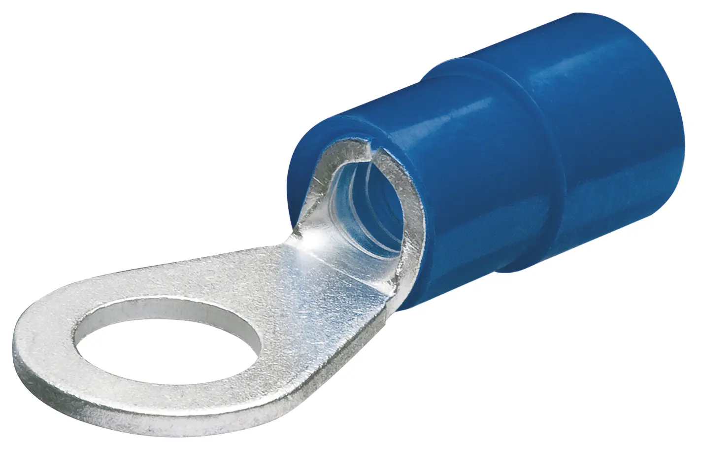Produktfoto 1 von Knipex 97 99 1 Ringkabelschuh, Isoliert 16 AWG, Nylon, Blau, 14 AWG max.AWG, innen ø 5 mm, 5 mm