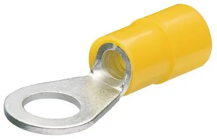 Produktfoto 1 von Knipex 97 99 1 Ringkabelschuh, Isoliert 12 AWG, Nylon, Gelb, 10 AWG max.AWG, innen ø 10 mm, 10 mm