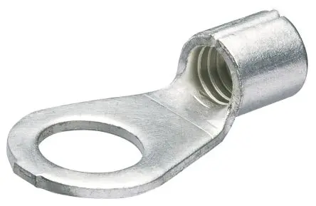 Produktfoto 1 von Knipex 97 99 2 Ringkabelschuh, Unisoliert 12 AWG, Silber, 10 AWG max.AWG, aussen ø 10 mm, innen ø 10 mm, 10 mm