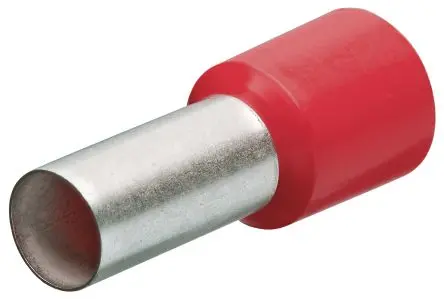 Produktfoto 1 von Knipex 97 99 Aderendhülse, Stift ø 1.4 mm, Rot, Polypropylen, 8 mm, 14mm, Isoliert, 18 AWG max.