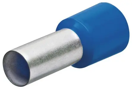 Produktfoto 1 von Knipex 97 99 Aderendhülse, Stift ø 2.2 mm, Blau, Polypropylen, 8 mm, 14mm, Isoliert, 14 AWG max.