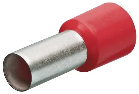 Produktfoto 1 von Knipex 97 99 Aderendhülse, Stift ø 4.5 mm, Rot, Polypropylen, 12 mm, 22mm, Isoliert, 8 AWG max.