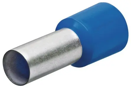 Produktfoto 1 von Knipex 97 99 Aderendhülse, Stift ø 5.8 mm, Blau, Polypropylen, 12 mm, 24mm, Isoliert, 6 AWG max.