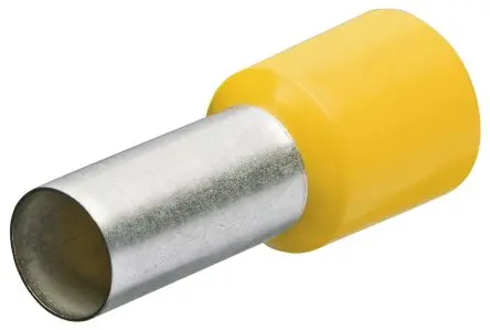 Produktfoto 1 von Knipex 97 99 Aderendhülse, Stift ø 7.3 mm, Gelb, Polypropylen, 16 mm, 30mm, Isoliert, 4 AWG max.