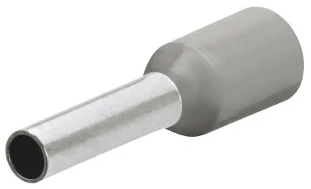 Produktfoto 1 von Knipex 97 99 Aderendhülse, Stift ø 1.2 mm, Grau, Polypropylen, 10 mm, 16mm, Isoliert, 18 AWG max.