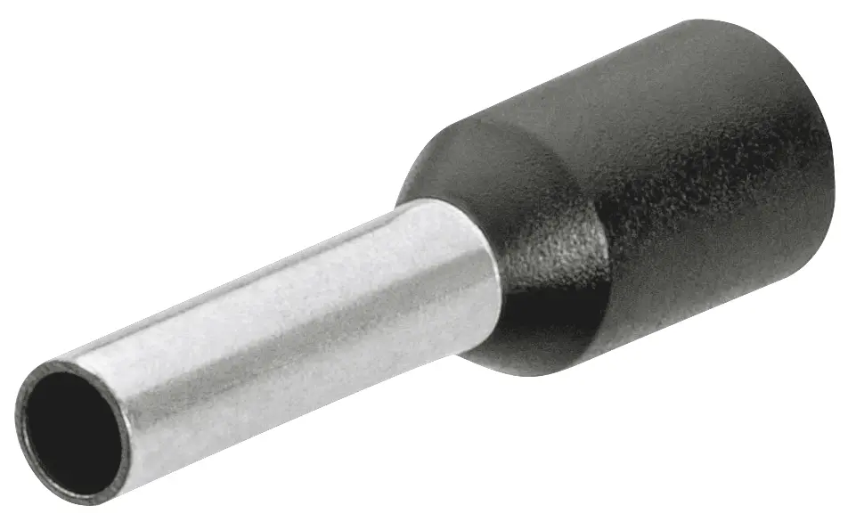 Produktfoto 1 von Knipex 97 99 Aderendhülse, Stift ø 1.4 mm, Schwarz, Polypropylen, 10 mm, 16 mm, Isoliert, 16 AWG max.