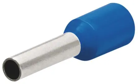 Produktfoto 1 von Knipex 97 99 Aderendhülse, Stift ø 2.2 mm, Blau, Polypropylen, 12 mm, 18mm, Isoliert, 14 AWG max.
