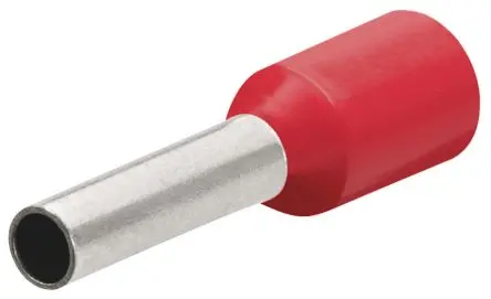 Produktfoto 1 von Knipex 97 99 Aderendhülse, Stift ø 4.5 mm, Rot, Polypropylen, 18 mm, 28mm, Isoliert, 8 AWG max.