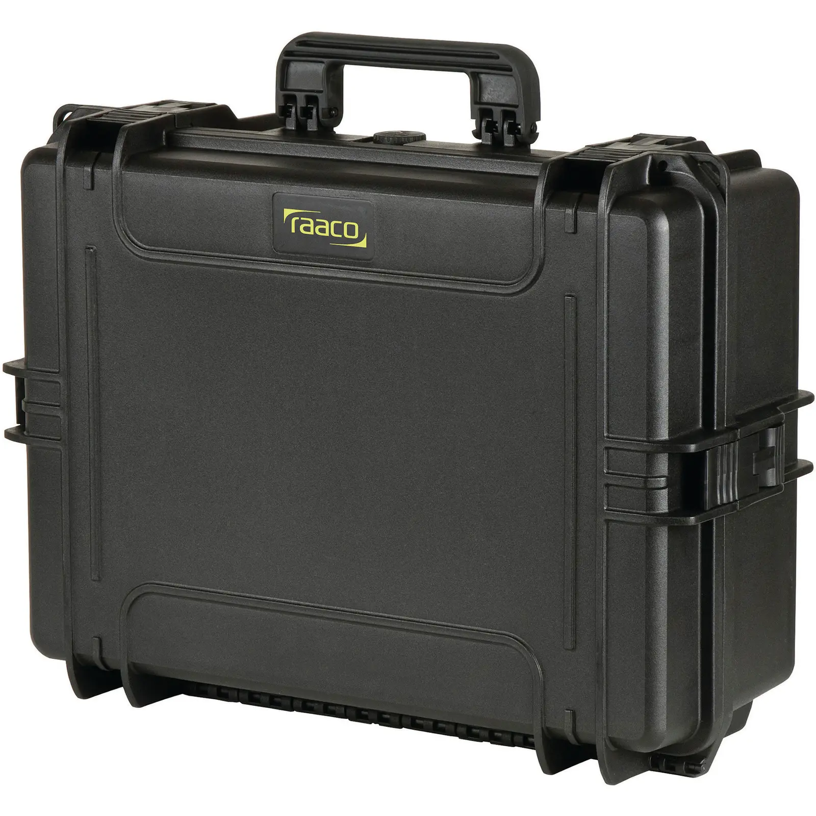 Produktfoto 1 von Raaco FlightCase Wasserdicht/Wasserbeständig Polypropylen Polypropylen Wasserdicht Wetterfester Koffer Schwarz mit