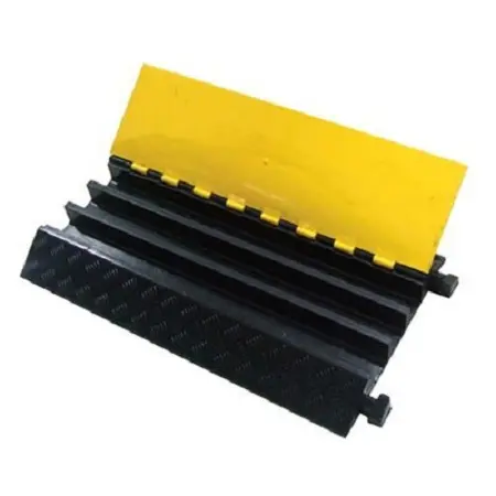 Produktfoto 1 von RS PRO Kabelabdeckung, Innen-Ø 65 mm, 500 mm x 900 mm Naturgummi, Schwarz, Gelb